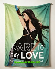 victorias secret x rui built dare to say love flannel sofa throw blanket V202